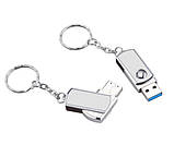 USB 2.0 Flash 16 GB флешка UKC, срібляста, фото 3