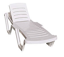 Шезлонг Irak Plastik Capissi білий