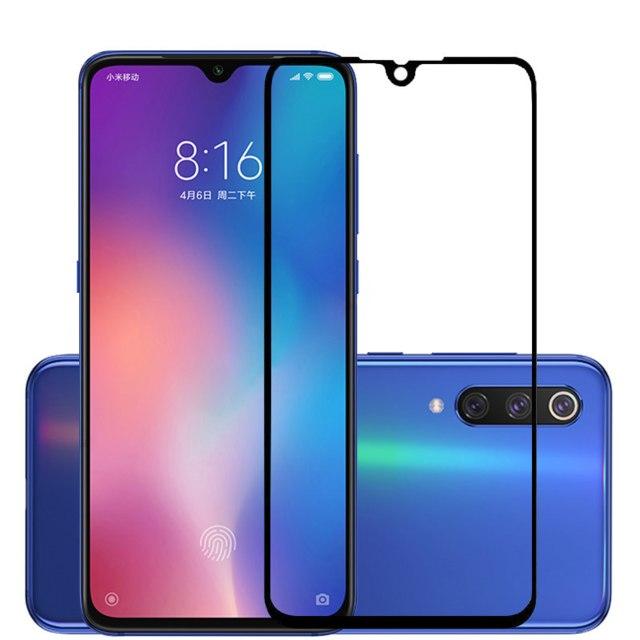 Захисне скло для Xiaomi Mi 9 (чорне, біле, золотисте)