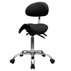 Стілець-сідло майстри з розсувним сидінням 4008-1 Чорний