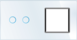 Лицевая панель для сенсорного выключателя Livolo 2 канала и розетки, цвет белый, стекло (VL-C7-C2/SR-11)