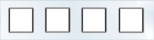 Рамка для розетки Livolo 4 поста, цвет белый, стекло (VL-C7-SR/SR/SR/SR-11)