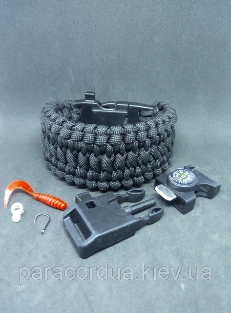 Браслет виживання з паракорда Риболовля, "Darth Vader Knot"