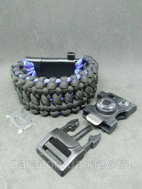 Браслет виживання з паракорда 15 в 1, "Darth Vader Knot"