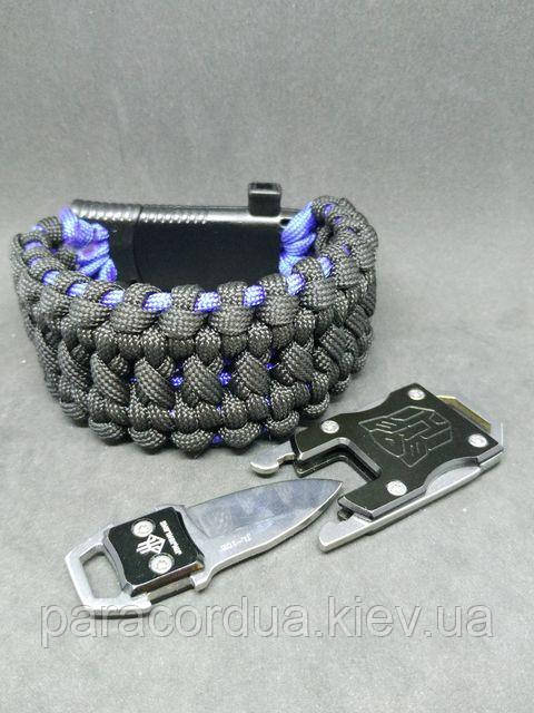 Браслет виживання з паракорда з ножем, "Darth Vader Knot"
