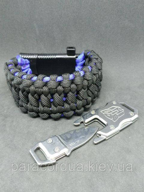 Браслет виживання з паракорда з ножем, "Darth Vader Knot"