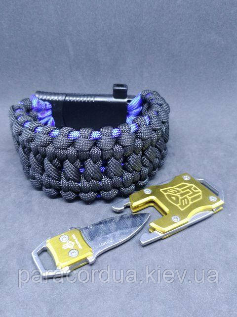 Браслет виживання з паракорда з ножем, "Darth Vader Knot"