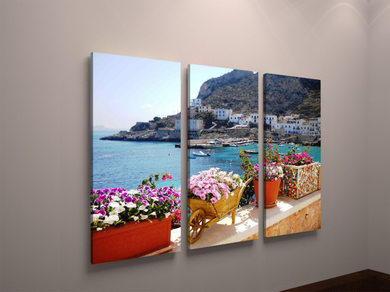 Модульна картина природа красивий пейзаж море Італія VE