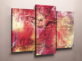 Модульні картини-абстракцій від виробника "Фантастичні міста". Фотодрук на полотні на замовлення. VE, фото 4