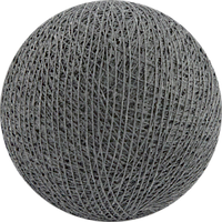 Декоративні бавовняні кульки з ниток Mid Grey