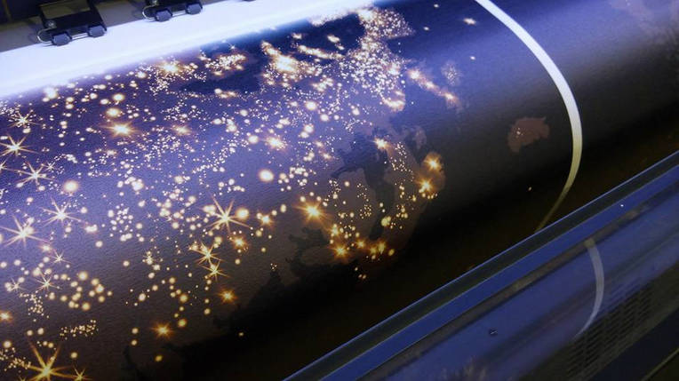 Модульна картина на полотні нічна карта світу VE, фото 2