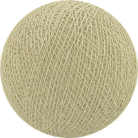 Декоративні бавовняні кульки з ниток Cream