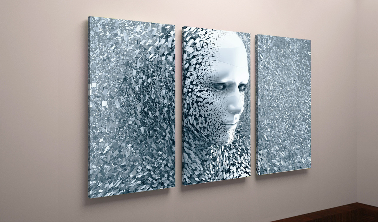 Фотокартина модульна абстракція кіберпанк VE