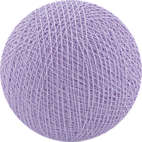 Декоративні бавовняні кульки з ниток Lavender