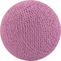 Декоративні бавовняні кульки з ниток Light Magenta