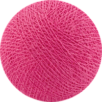 Декоративні бавовняні кульки з ниток Bright Pink