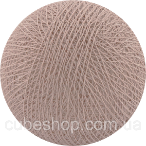 Декоративні бавовняні кульки з ниток Pale Pink