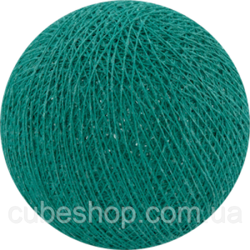 Декоративні бавовняні кульки з ниток Heavy Aqua