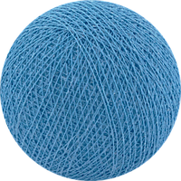 Декоративные хлопковые шарики из ниток Bright Blue