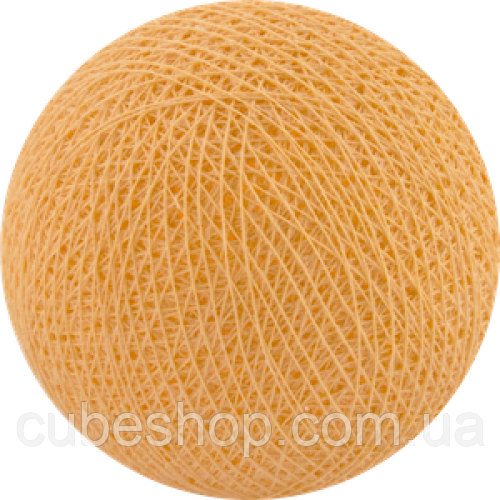 Декоративні бавовняні кульки з ниток Soft Orange