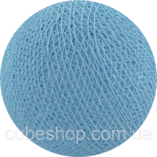 Декоративні бавовняні кульки з ниток Baby Blue