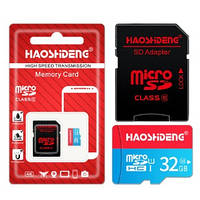 Карта памяти MicroSD карта 32Gb (10 class) с адаптером