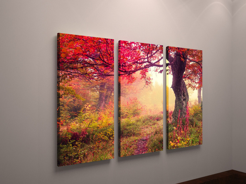 Модульна картина природа краєвид осінь VE