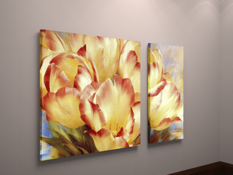 Модульна картина на полотні тюльпани VE