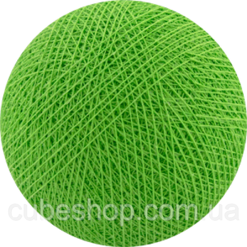 Декоративні бавовняні кульки з ниток Light Green