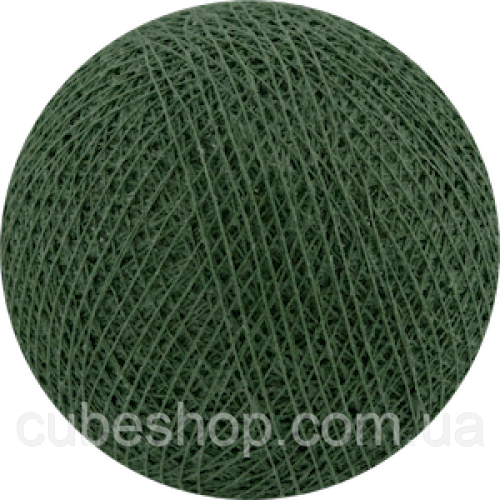 Декоративні бавовняні кульки з ниток Green