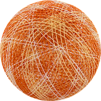 Декоративные хлопковые шарики из ниток Mix Orange