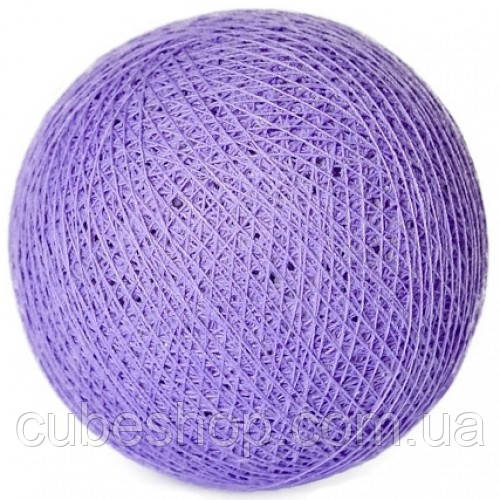 Декоративні бавовняні кульки з ниток Violet