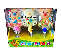 Желейна цукерка Ведмедики Мега на паличці 12 шт (Жувасики)