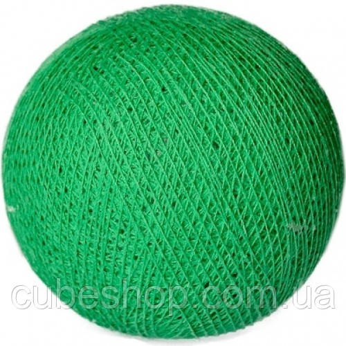 Декоративні бавовняні кульки з ниток Soft green