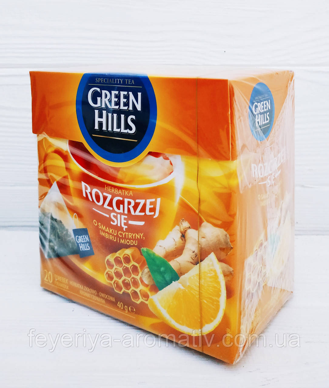 Чай Green Hills с имбирем, лимоном и медом (20 пакетиков) продажа