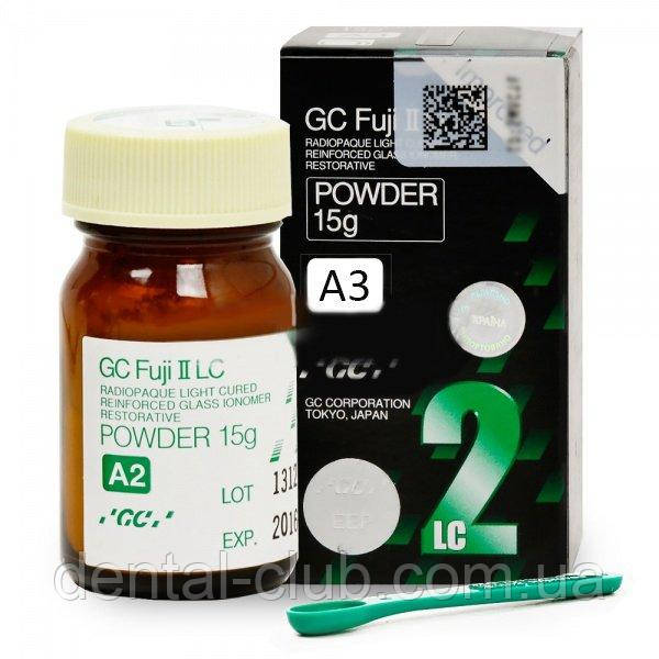 Склоіономірний реставраційний цемент FUJI II LC Improved порошок 15 г, А3, фото 1