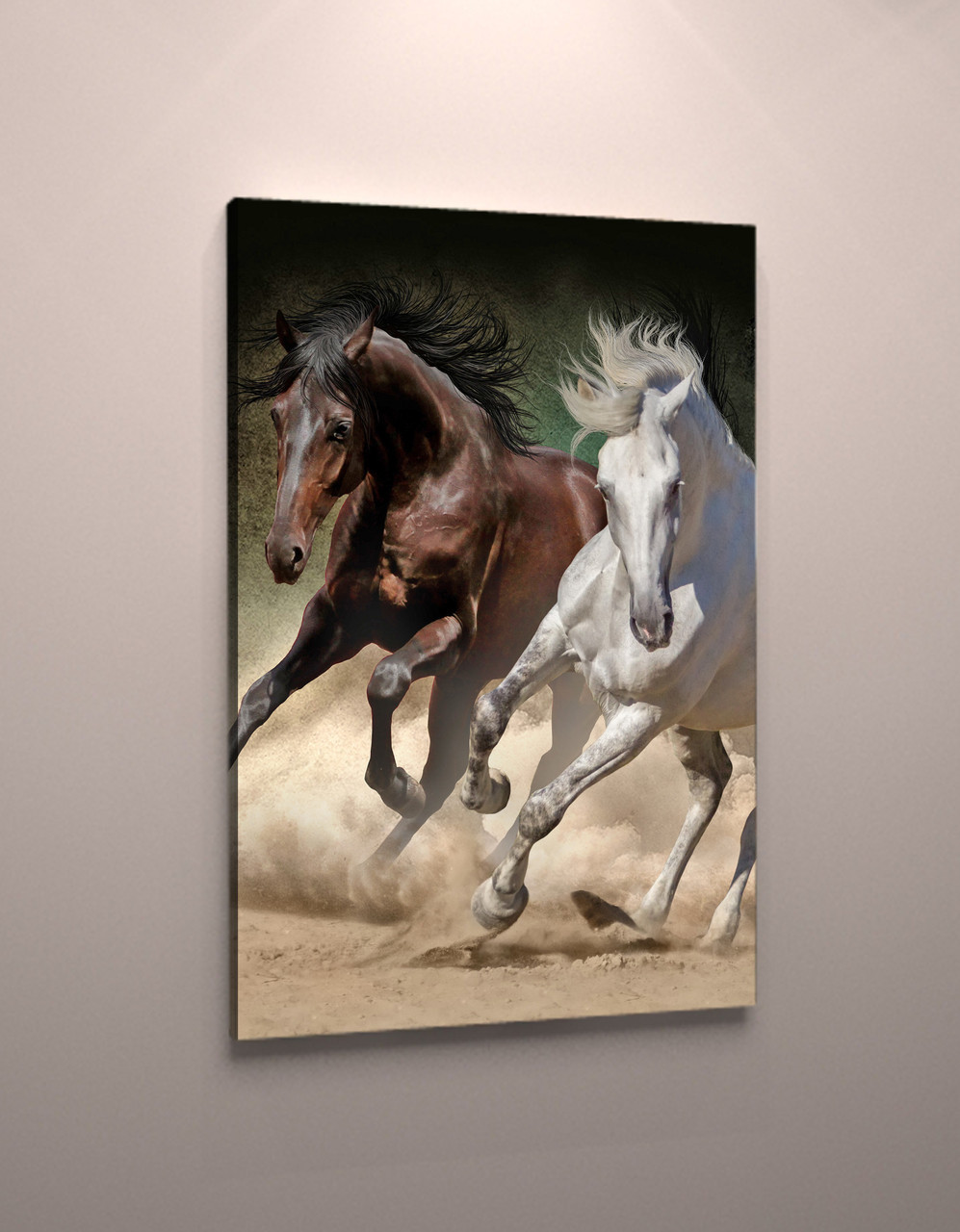 Фото картина модульна на полотні фотокартина тварини Коні полотно коні VE