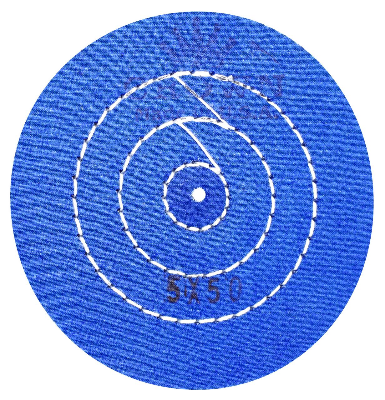 Коло мусліновий синій Crown, Ø 120 мм, 50 шарів (CBLD120-50)