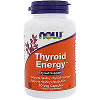 Вітамін для щитовидної залози Thyroid Energy, Now Foods 90 капсул