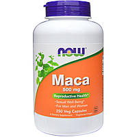 Мака Now Foods, Maca, 500 mg, 250 капсул