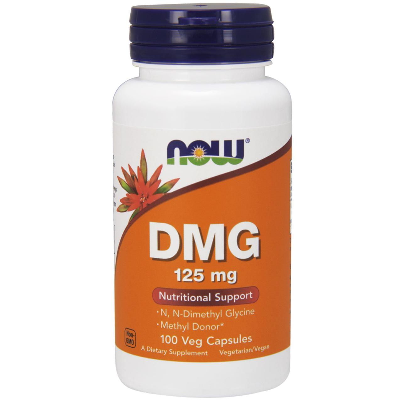 Диметилгліцин DMG, Now Foods, 125 мг, 100 капсул