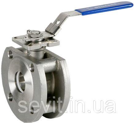 Кран кульовий фланцевий повнопрохідний GENEBRE (Іспанія) 2118 05 DN20 PN16 ДК20 РУ16 (н/ж сталь AISI 316), фото 1