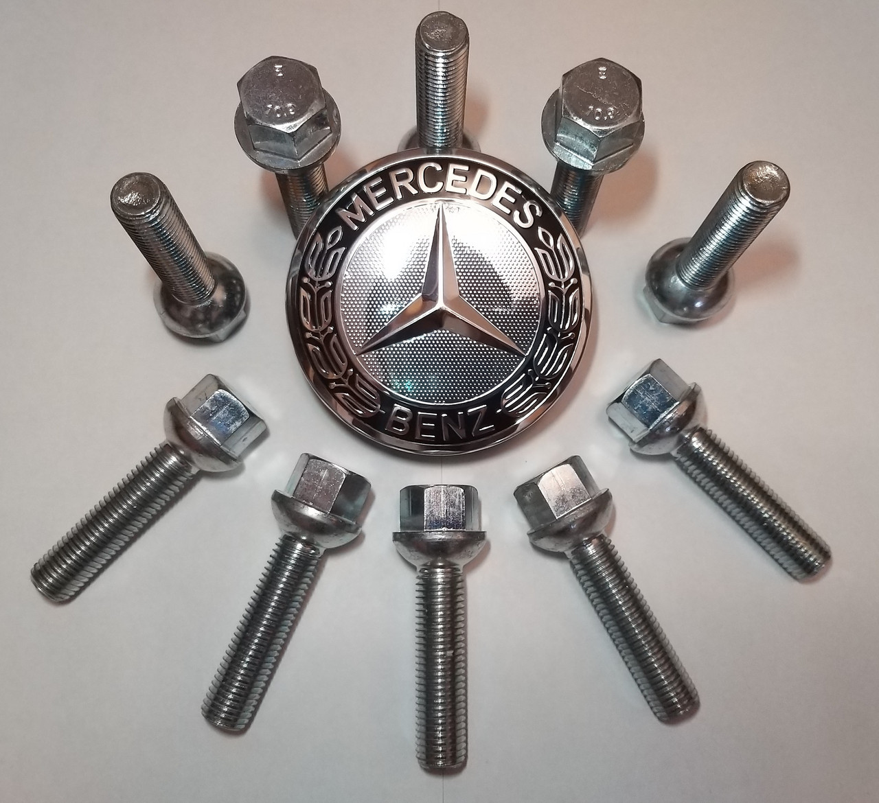 Колесные болты М12х1,5 45мм сфера (длинные) Mercedes W202 W203 W124 ...