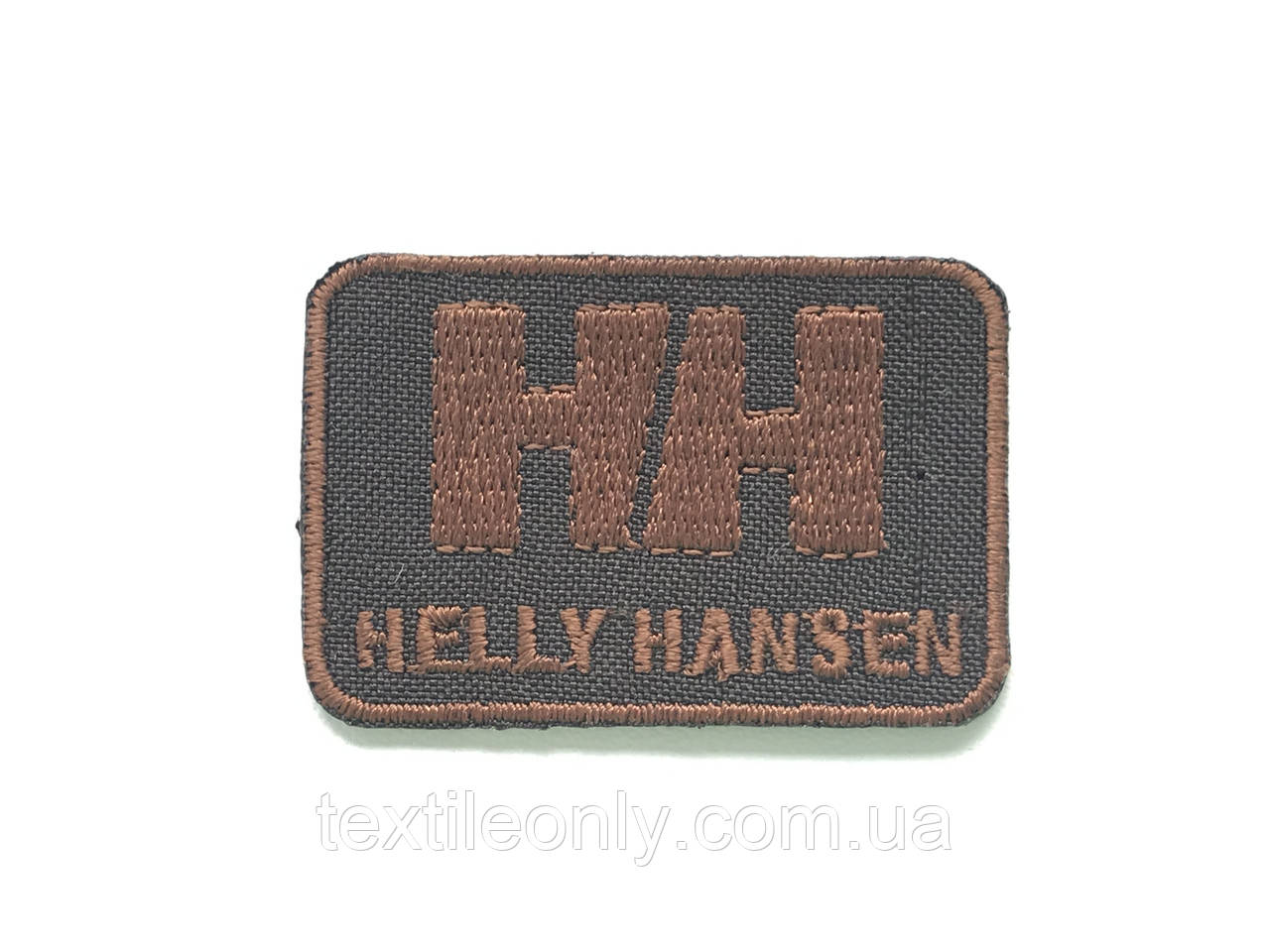 Нашивка HELLY HANSEN колір коричневий 50x35 мм