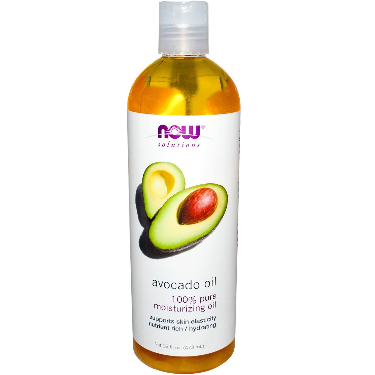 Масло авокадо косметичний Now Foods Avocado Oil 473 мл