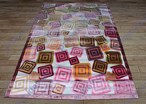 Акриловий рельєфний килим Bonita (Туреччина) кубики яскравий