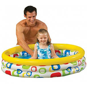 Басейн Intex 59419 NP (12) розміром 114х25см, об'ємом 173л, вагою 0,86 кг, від 3 років, фото 3