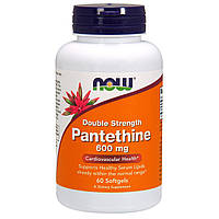 Пантетин, двойная сила, Pantethine, Now Foods, 600 мг, 60 капcул