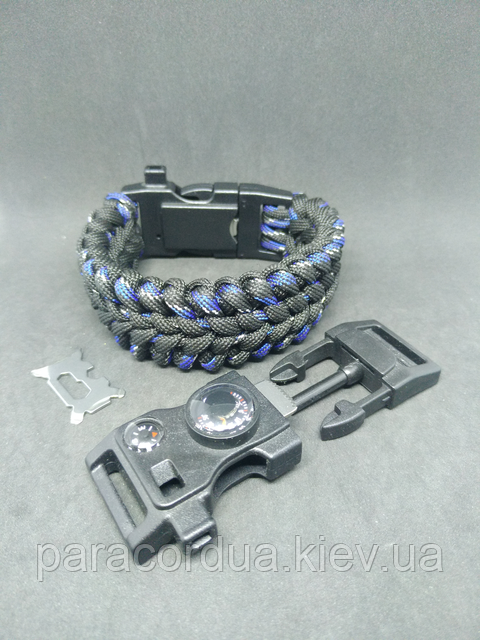 Браслет выживания из паракорда 15 в 1, "Охотник"