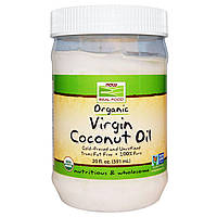 Кокосовое масло, Coconut Oil, Now Foods, органическое, 591 мл